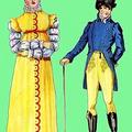 1808 г. Дама и кавалер в выходной одежде