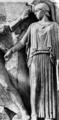 61. Афина. Деталь метопы из храма Зевса а Олимпии. Перед 460 г. до н.э