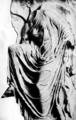 62. Богиня победы (Ника), надевающая сандалию. Деталь балюстрады храма богини Ники в Афинском Акрополе. Конец V века до н.э