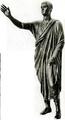 91. «Аррингатор» (Оратор). Бронзовая скульптура, I век м. э. Археологический музей, Флоренция. На тунику наброшена тога