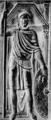104. Консул Стилихон. Левая створка диптиха, около 400 г. Храмовые сокровища, Монза. Мужчина с копьем и щитом одет в короткую тунику и сагум, скрепленный на плече фибулой