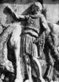 59. Всадник с конем из торжественного панафенайского сопровождения. Деталь западного фриза Парфенона на Афинском Акрополе. Около 440 г. до н. э