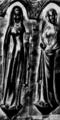 137. Благовещение. Рельеф на серебряном балдахине из собора в Героне, 1326 г. 