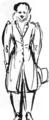 406. (404-407). Эжен Делакруа, Рисунки. Лувр, Париж. Эти рисунки Делакруа не модные эскизы, однако, они весьма точно передают силуэт мужской фигуры в рединготе и во фраке.